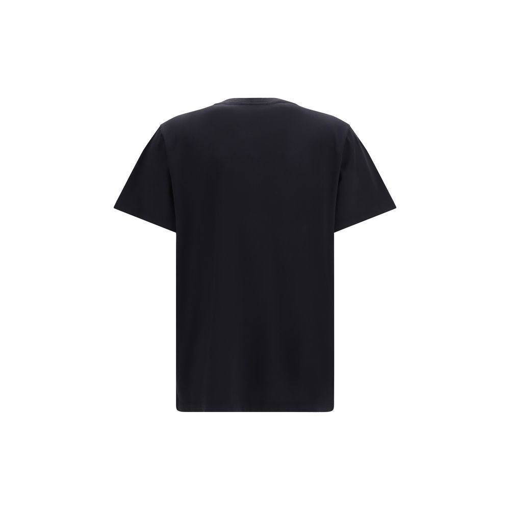 Ganni Black Cotton T-Shirt Ganni