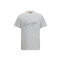 Kenzo white cotton T-shirt displayed flat, showcasing clean design and soft fabric with subtle brand logo detail.