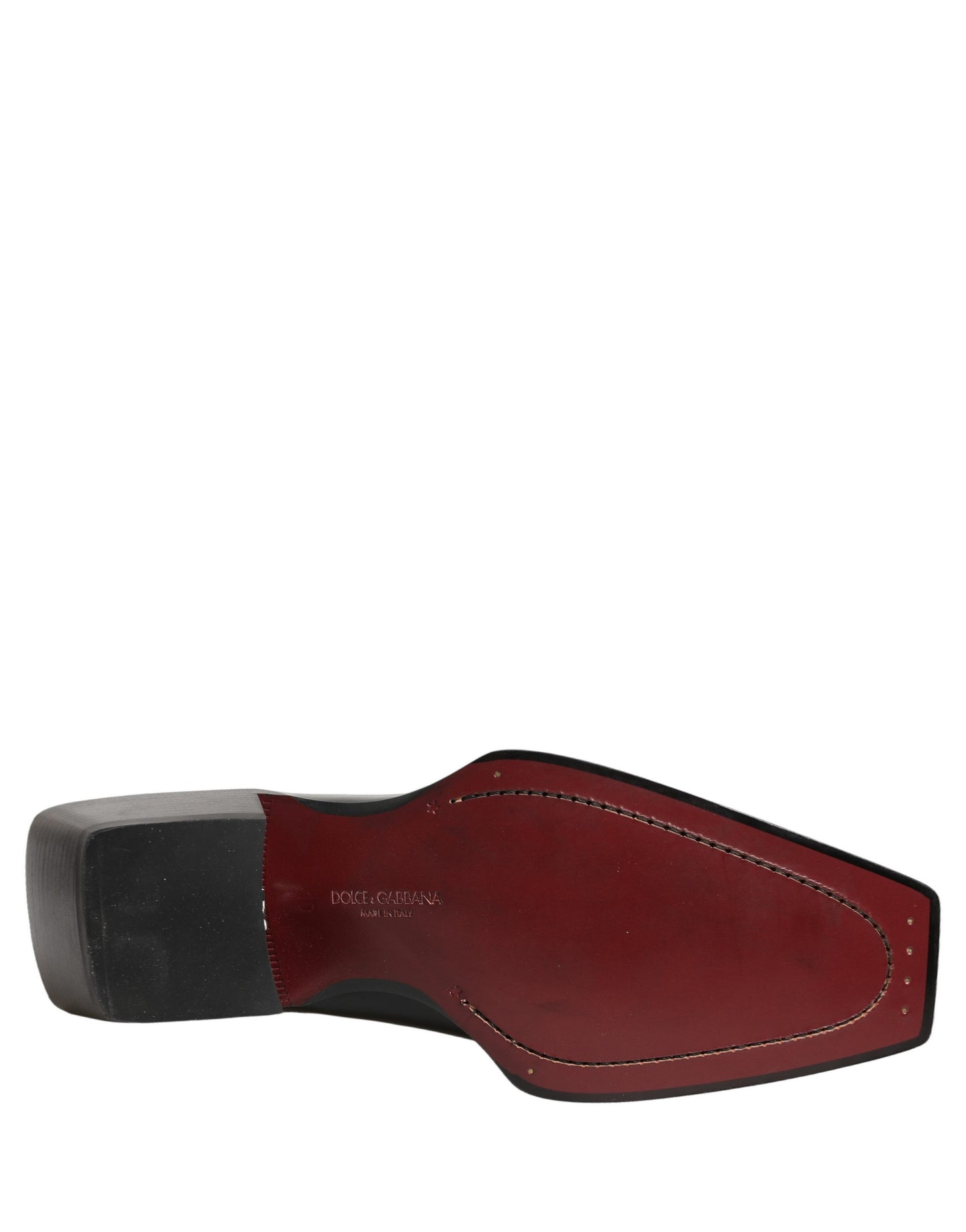Dolce & Gabbana Black Leather Chelsea Mid Calf Boots Shoes Dolce & Gabbana