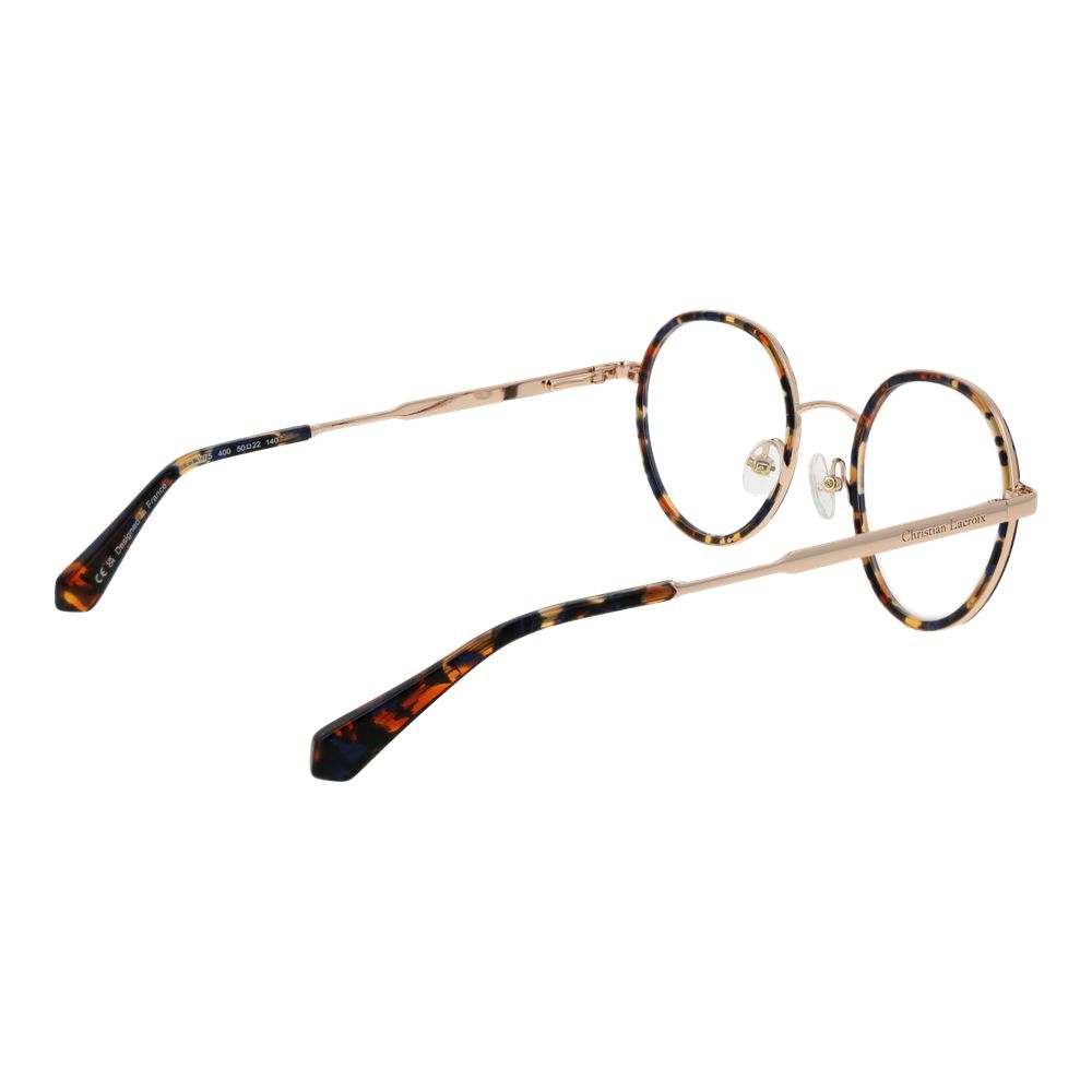 Christian Lacroix Gold Metal & Plastic Glasses Frames Christian Lacroix