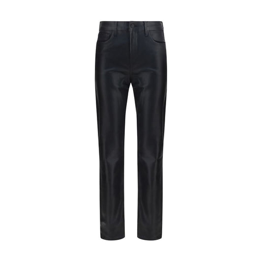 L'Agence Black Leather Pants