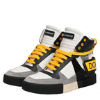 Dolce & Gabbana Multicolor Leather High Top Sneakers Shoes Dolce & Gabbana
