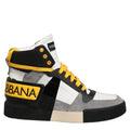 Dolce & Gabbana Multicolor Leather High Top Sneakers Shoes Dolce & Gabbana