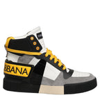 Dolce & Gabbana Multicolor Leather High Top Sneakers Shoes Dolce & Gabbana