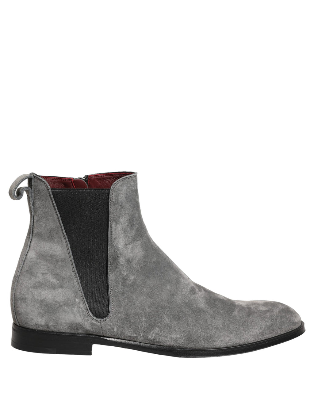 Dolce & Gabbana Gray Suede Leather Chelsea Boots Shoes Dolce & Gabbana