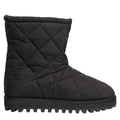 Dolce & Gabbana Black Quilted Effect Mid Calf Boots Shoes Dolce & Gabbana
