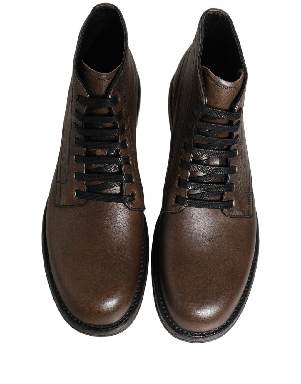 Dolce & Gabbana Brown Perugino Leather Men Ankle Boots Shoes Dolce & Gabbana