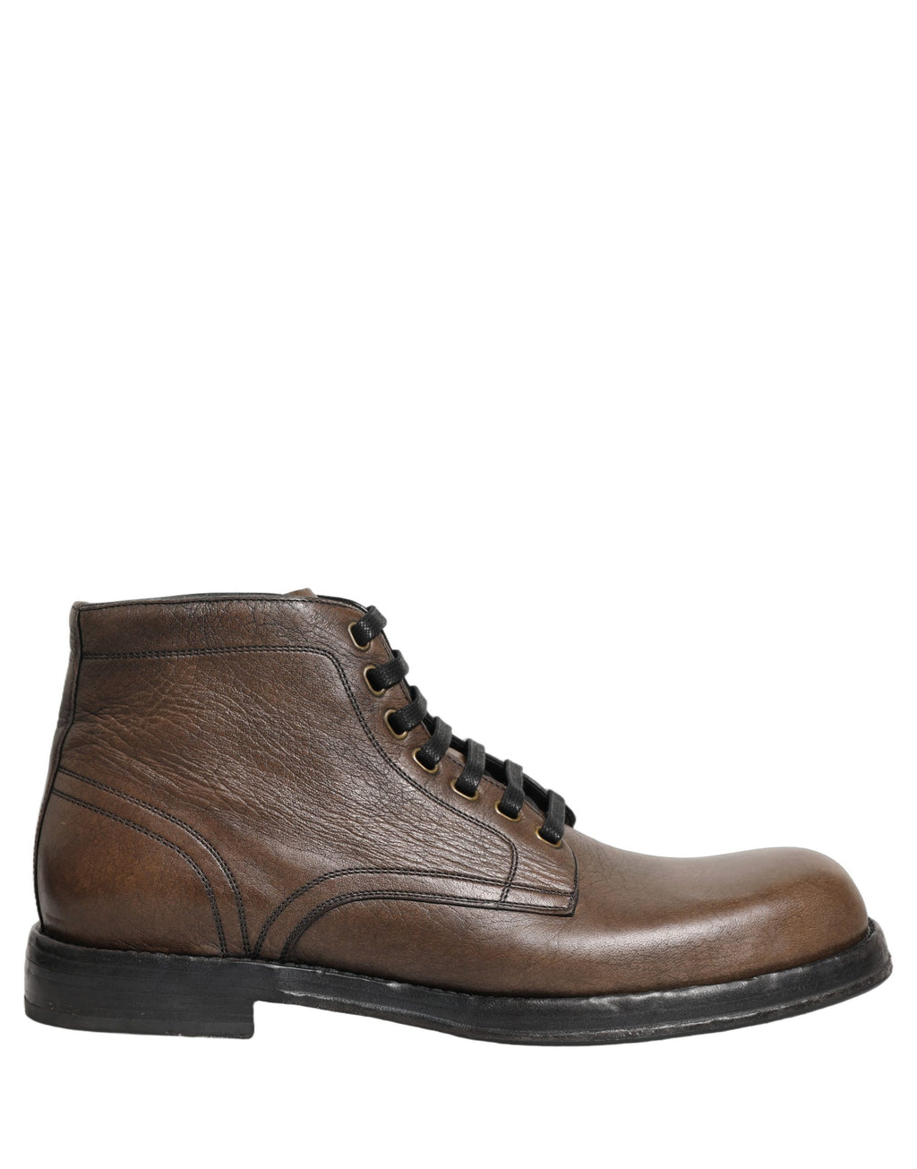 Dolce & Gabbana Brown Perugino Leather Men Ankle Boots Shoes Dolce & Gabbana