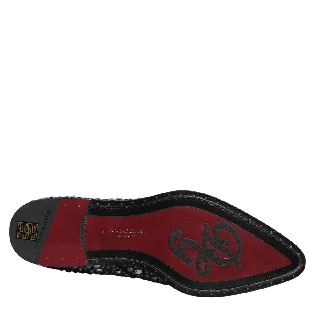 Dolce & Gabbana Black Embellished Chelsea Ankle Boots Shoes Dolce & Gabbana