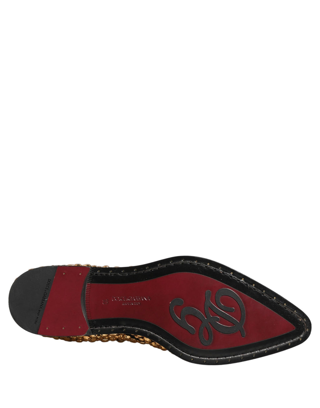 Dolce & Gabbana Gold Embellished Chelsea Ankle Boots Shoes Dolce & Gabbana