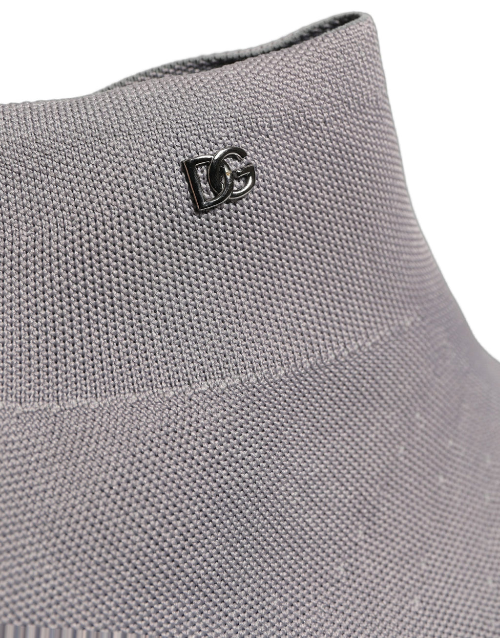 Dolce & Gabbana Gray Stretch Mesh Men Ankle Boots Shoes Dolce & Gabbana