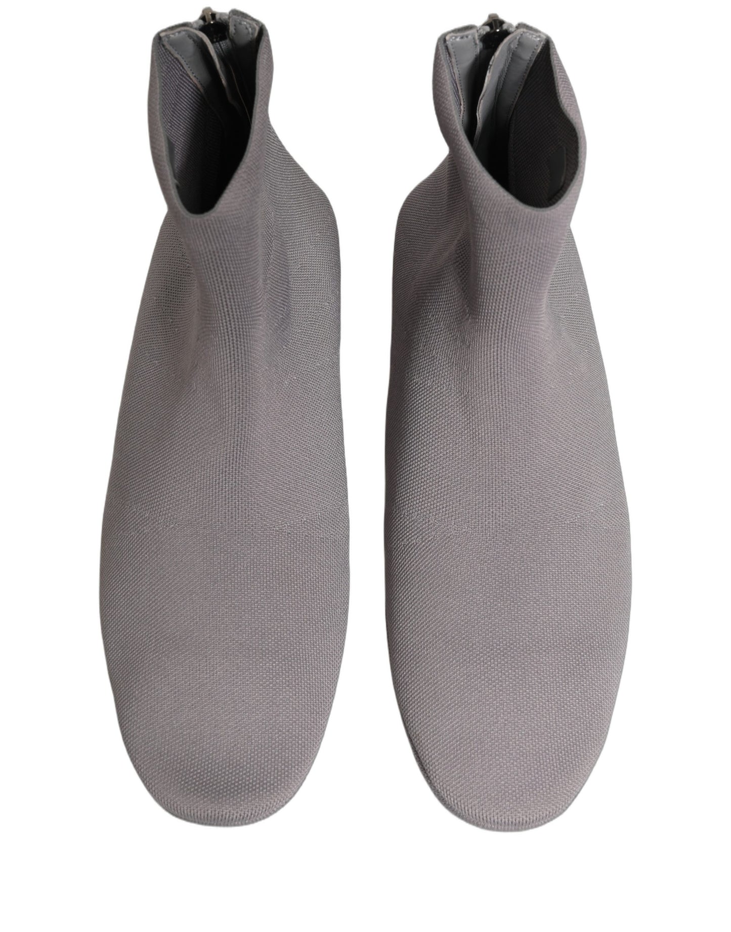 Dolce & Gabbana Gray Stretch Mesh Men Ankle Boots Shoes Dolce & Gabbana