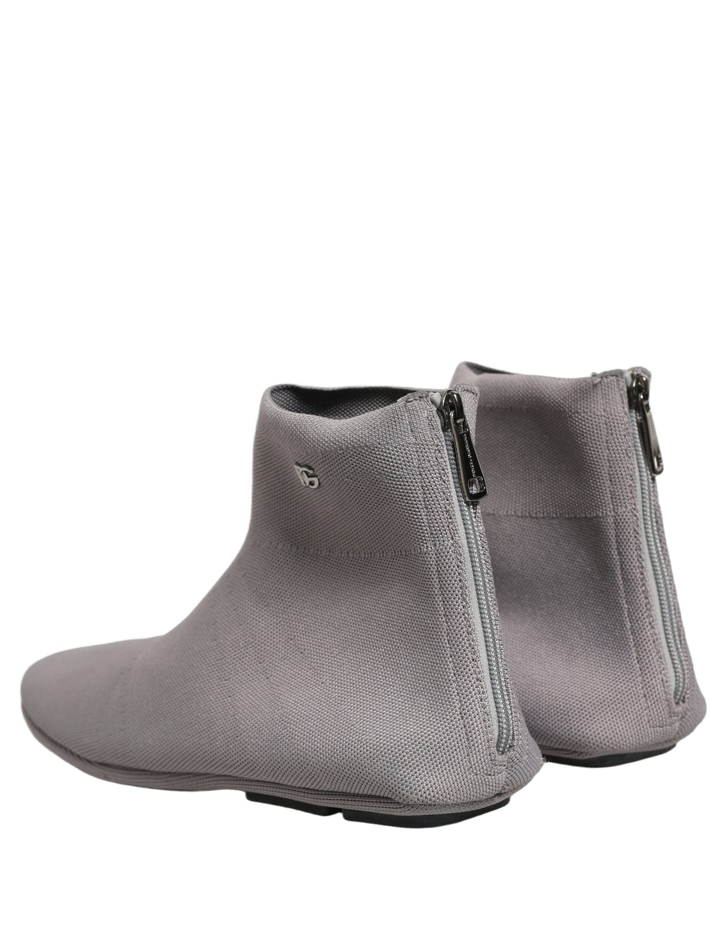 Dolce & Gabbana Gray Stretch Mesh Men Ankle Boots Shoes Dolce & Gabbana