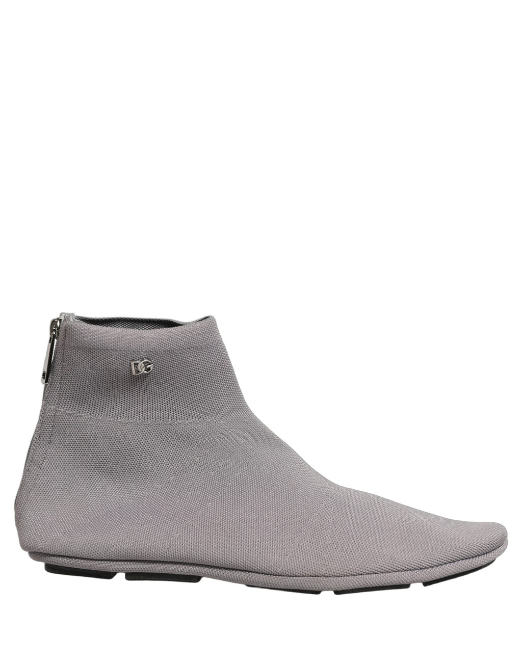 Dolce & Gabbana Gray Stretch Mesh Men Ankle Boots Shoes Dolce & Gabbana