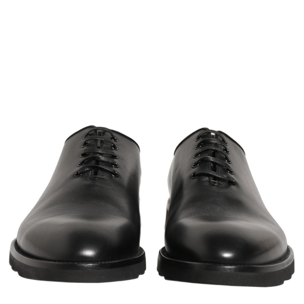 Dolce & Gabbana Black Leather Men Oxford Dress Formal Shoes Dolce & Gabbana