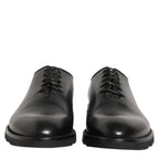 Dolce & Gabbana Black Leather Men Oxford Dress Formal Shoes Dolce & Gabbana