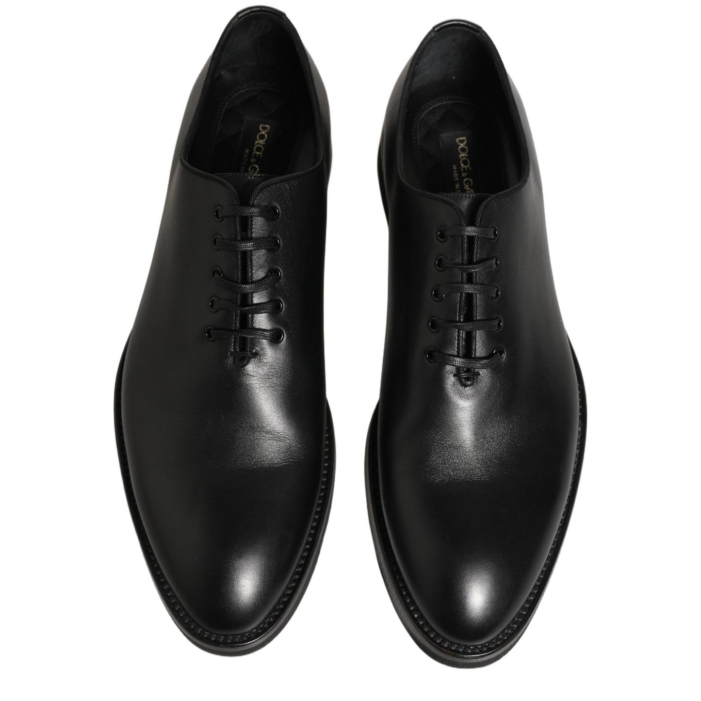 Dolce & Gabbana Black Leather Men Oxford Dress Formal Shoes Dolce & Gabbana