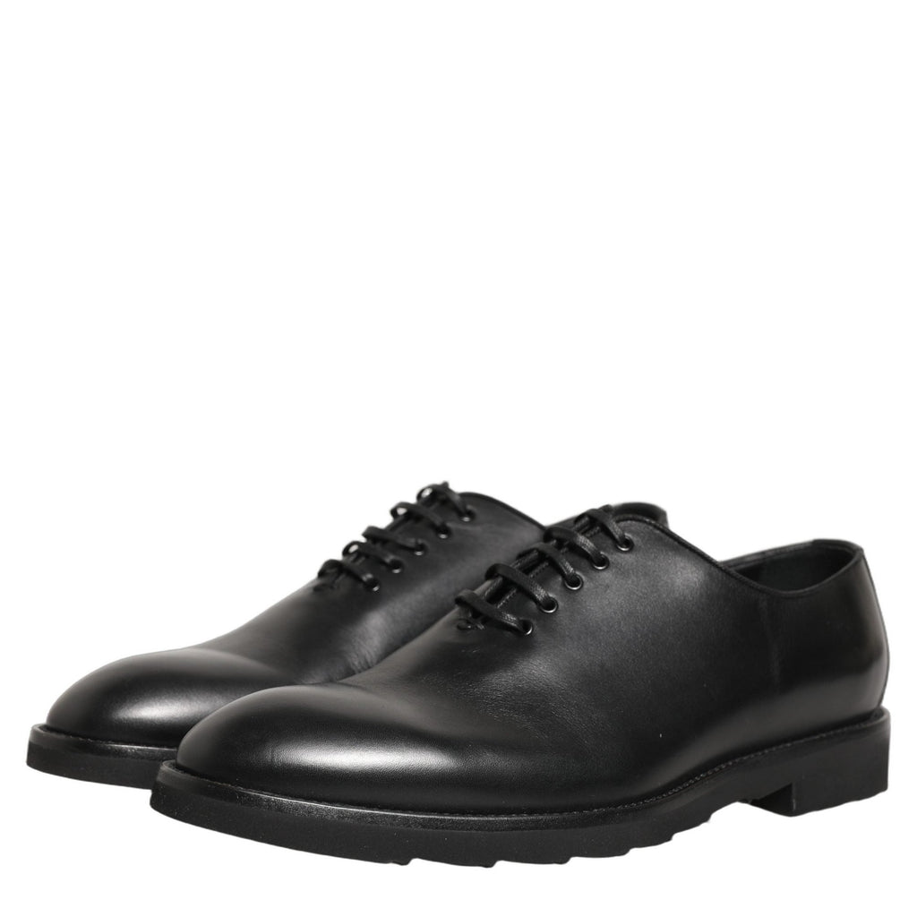 Dolce & Gabbana Black Leather Men Oxford Dress Formal Shoes Dolce & Gabbana