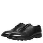 Dolce & Gabbana Black Leather Men Oxford Dress Formal Shoes Dolce & Gabbana