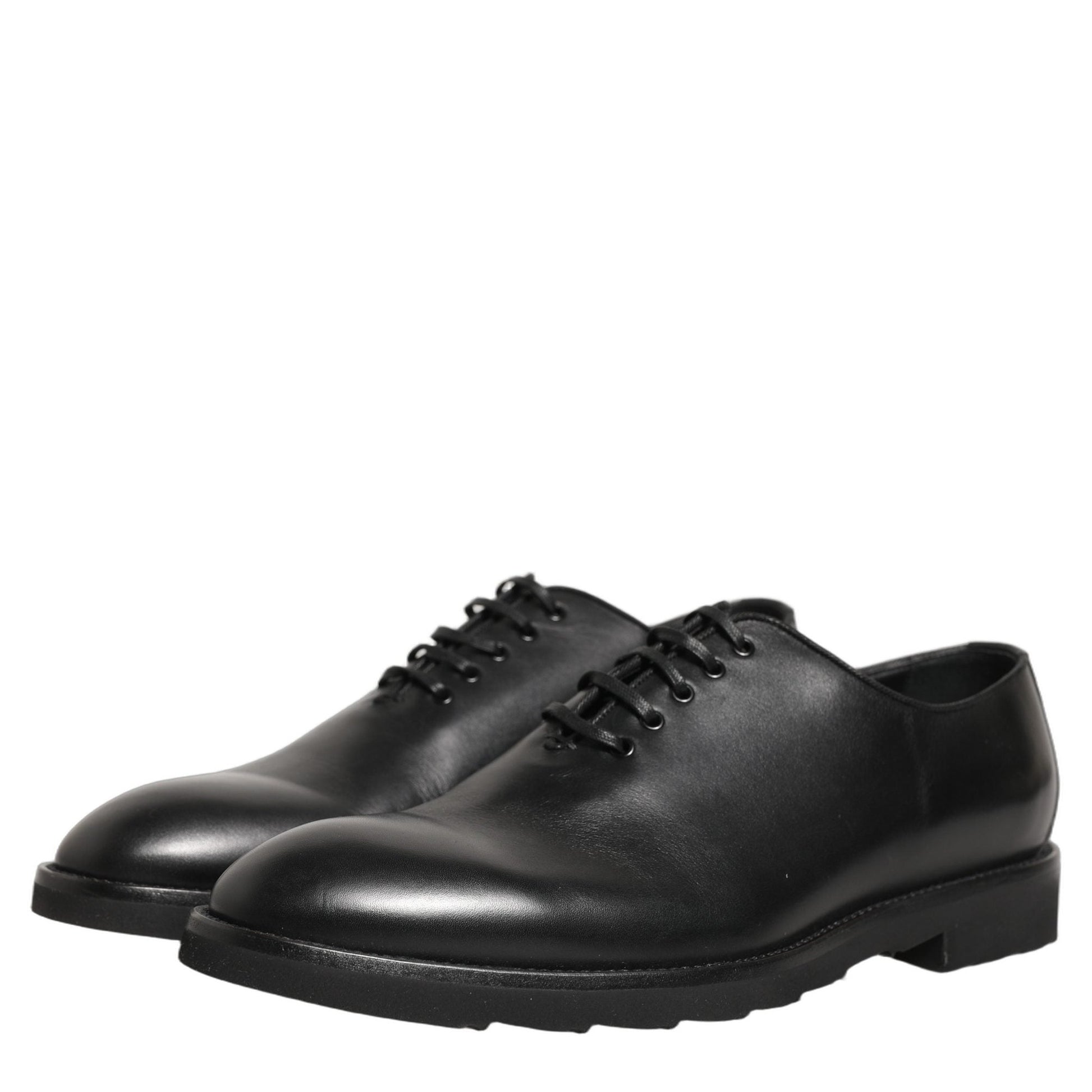 Dolce & Gabbana Black Leather Men Oxford Dress Formal Shoes Dolce & Gabbana