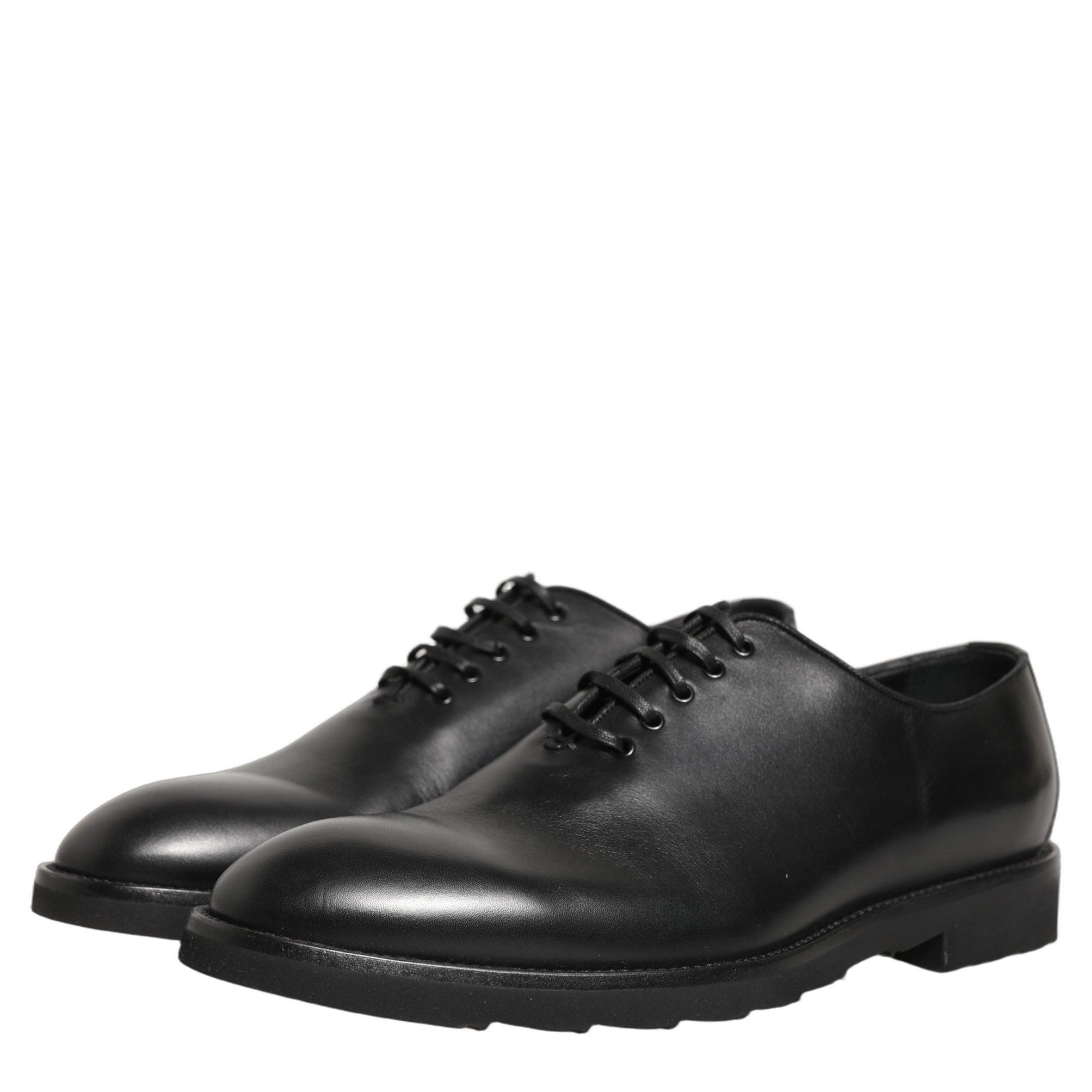 Dolce & Gabbana Black Leather Men Oxford Dress Formal Shoes Dolce & Gabbana