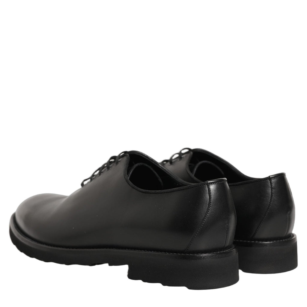 Dolce & Gabbana Black Leather Men Oxford Dress Formal Shoes Dolce & Gabbana