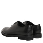 Dolce & Gabbana Black Leather Men Oxford Dress Formal Shoes Dolce & Gabbana