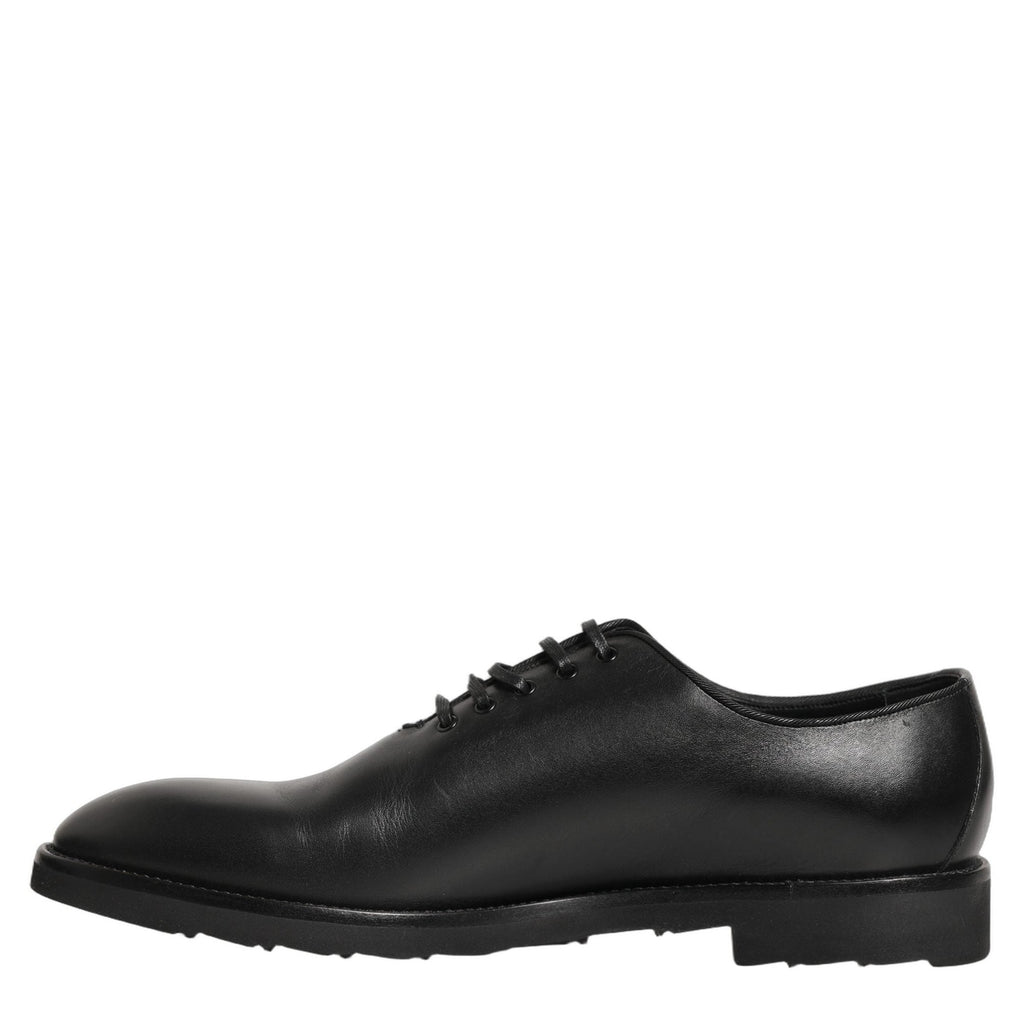 Dolce & Gabbana Black Leather Men Oxford Dress Formal Shoes Dolce & Gabbana