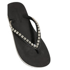 Dolce & Gabbana Black Embellished Rubber Flip Flops Men Shoes Dolce & Gabbana