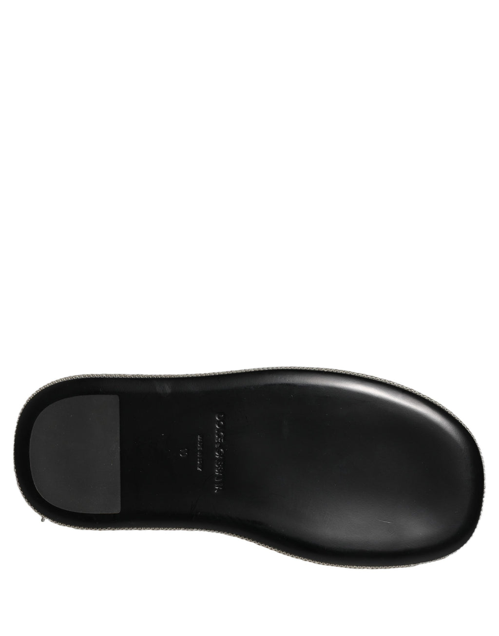 Dolce & Gabbana Black Crystal Embellished Platform Men Slides Shoes Dolce & Gabbana