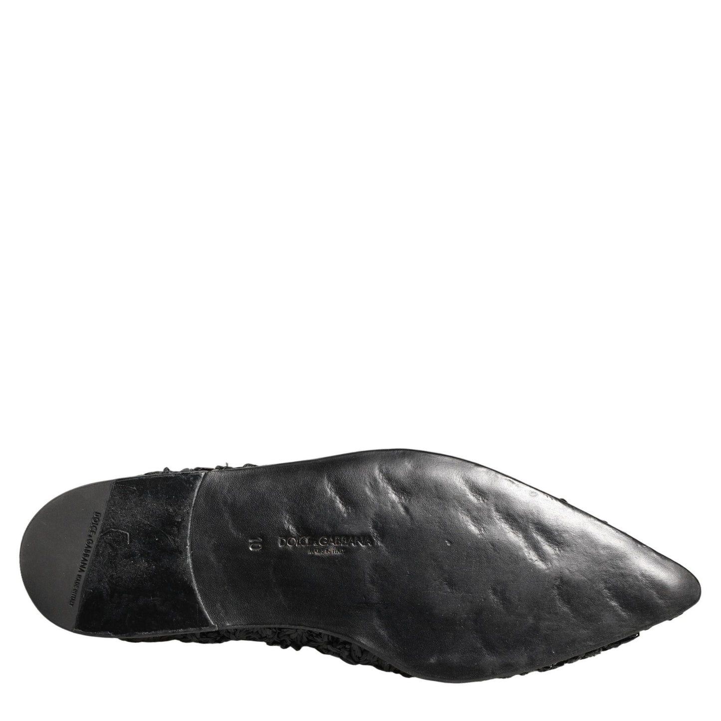 Dolce & Gabbana Black Mules Slides Slippers Men Flats Shoes Dolce & Gabbana