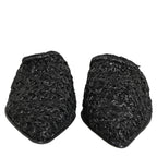 Dolce & Gabbana Black Mules Slides Slippers Men Flats Shoes Dolce & Gabbana