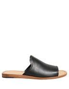 Dolce & Gabbana Brown Leather Slides Sandals Flats Men Shoes Dolce & Gabbana