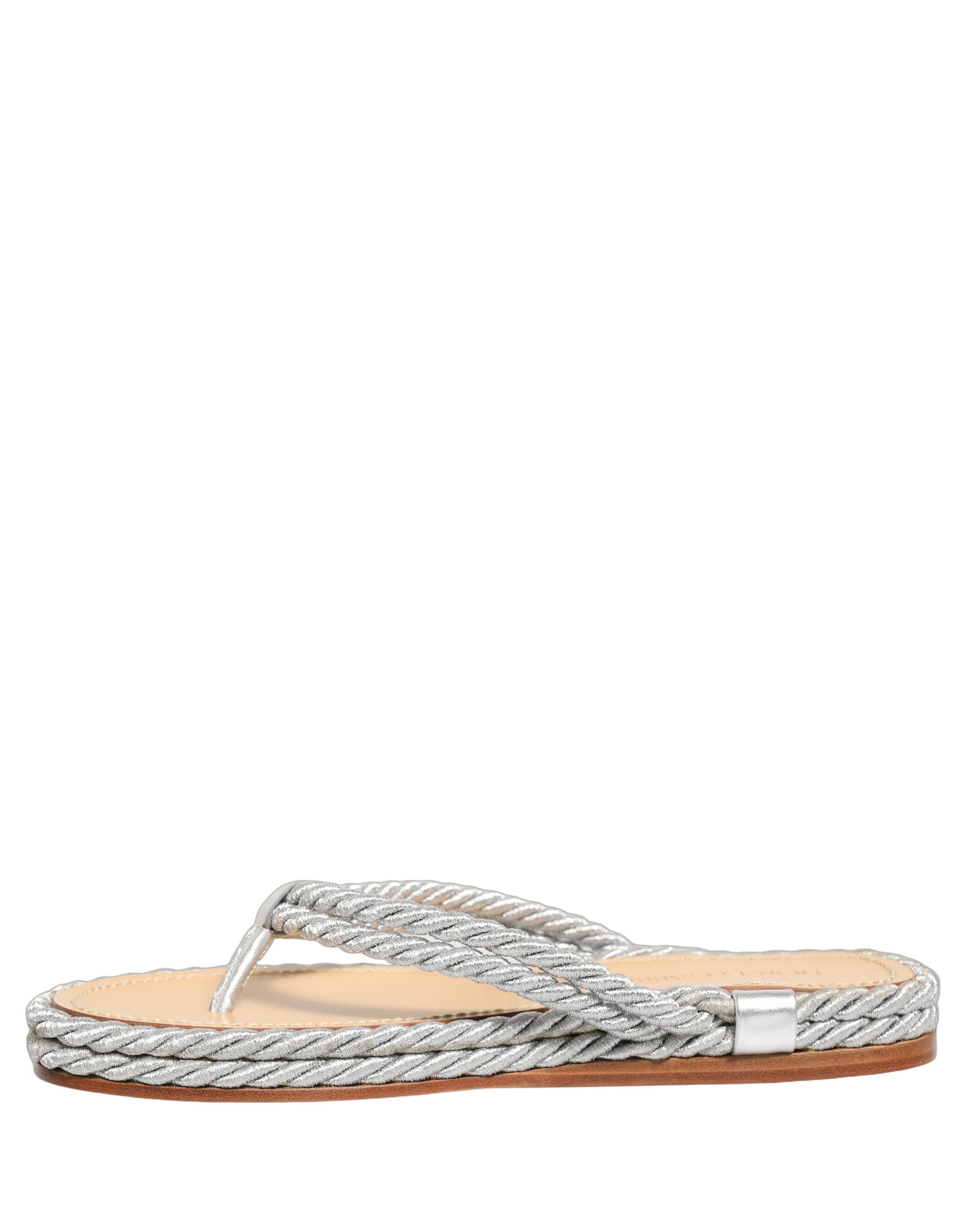 Dolce & Gabbana Silver Rope Slides Sandals Flip Flops Shoes Dolce & Gabbana