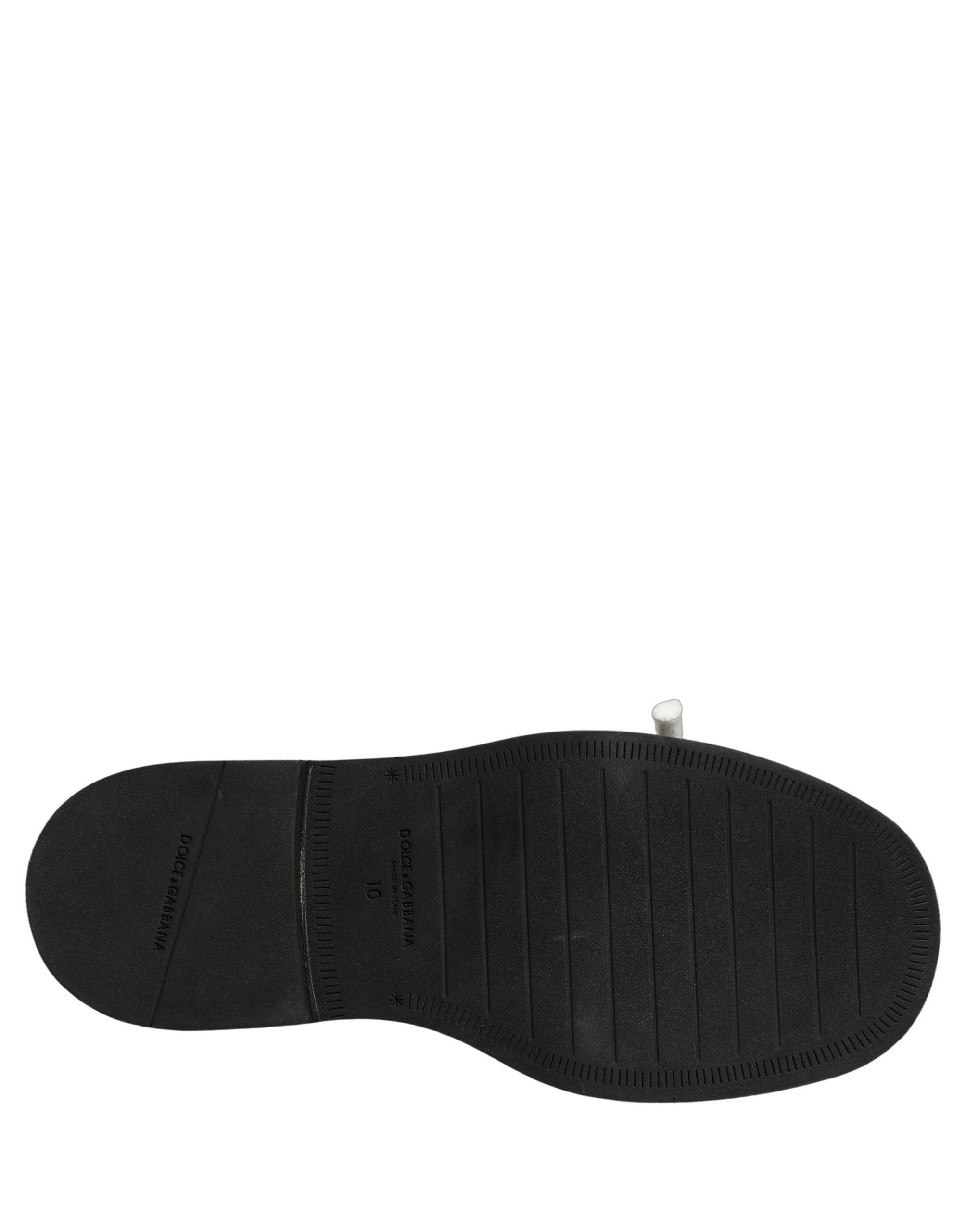 Dolce & Gabbana Brown Leather Slip On Flat Sandals Men Shoes Dolce & Gabbana