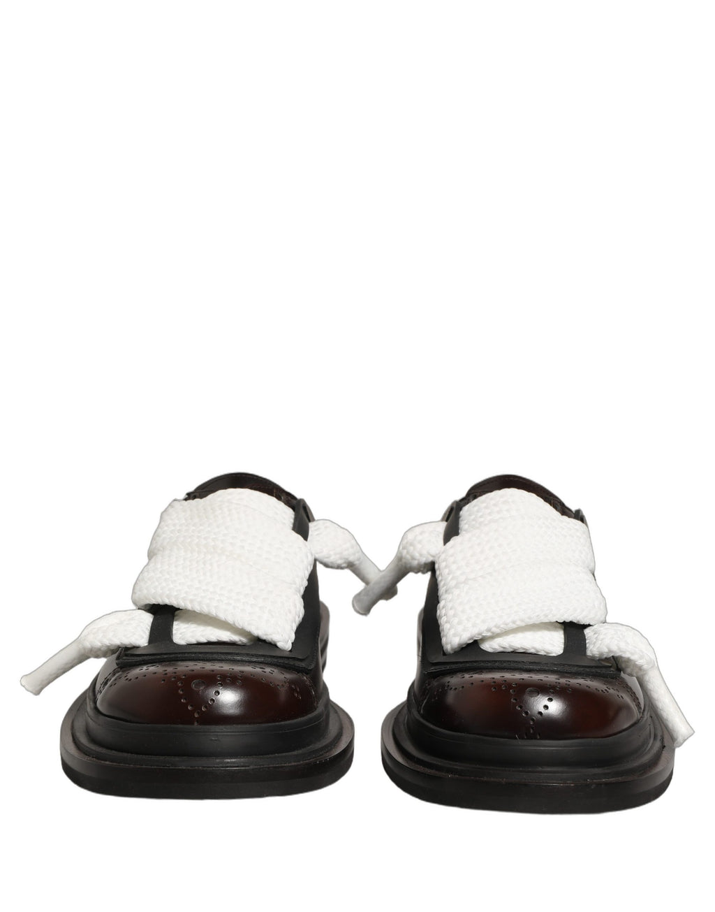 Dolce & Gabbana Brown Leather Slip On Flat Sandals Men Shoes Dolce & Gabbana