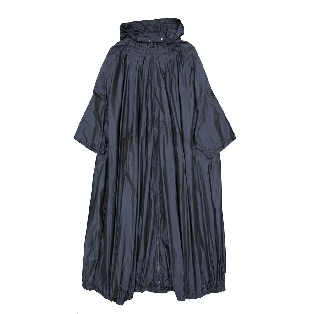 Herno Blue Polyester Coat Herno