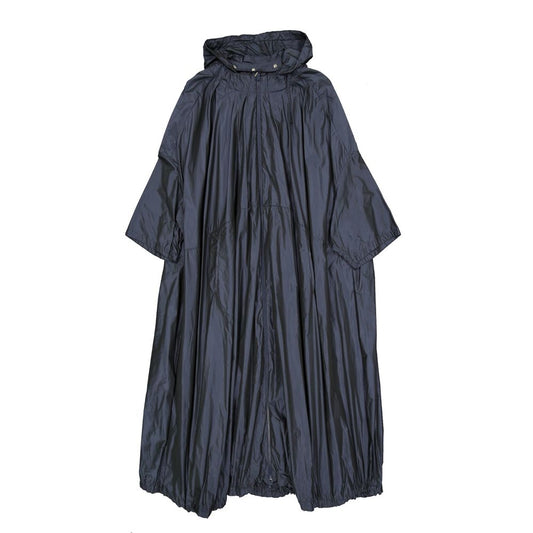 Herno Blue Polyester Coat Herno