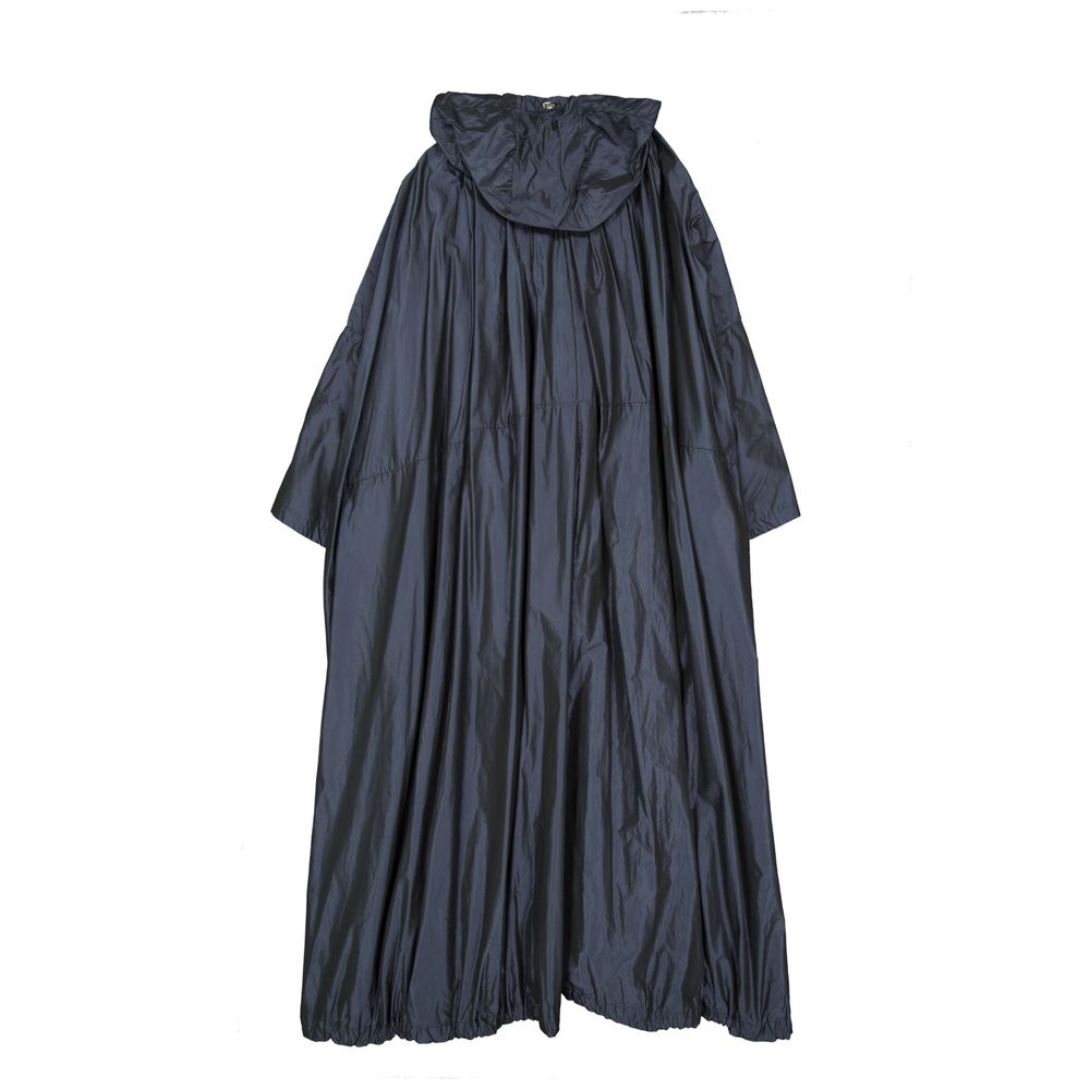 Herno Blue Polyester Coat Herno