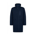 Herno Blue Polyester Coat Herno
