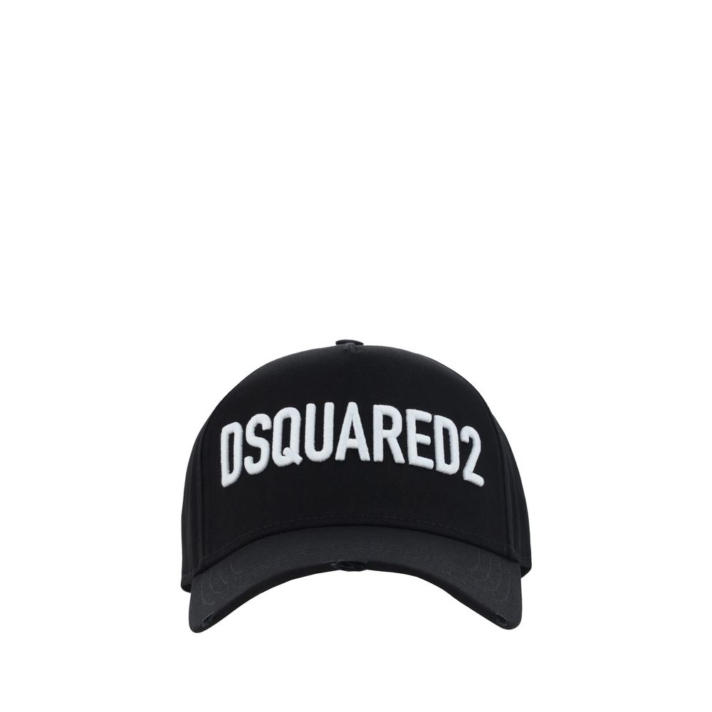 Dsquared² Black Cotton Cap Baseball Hat Dsquared²