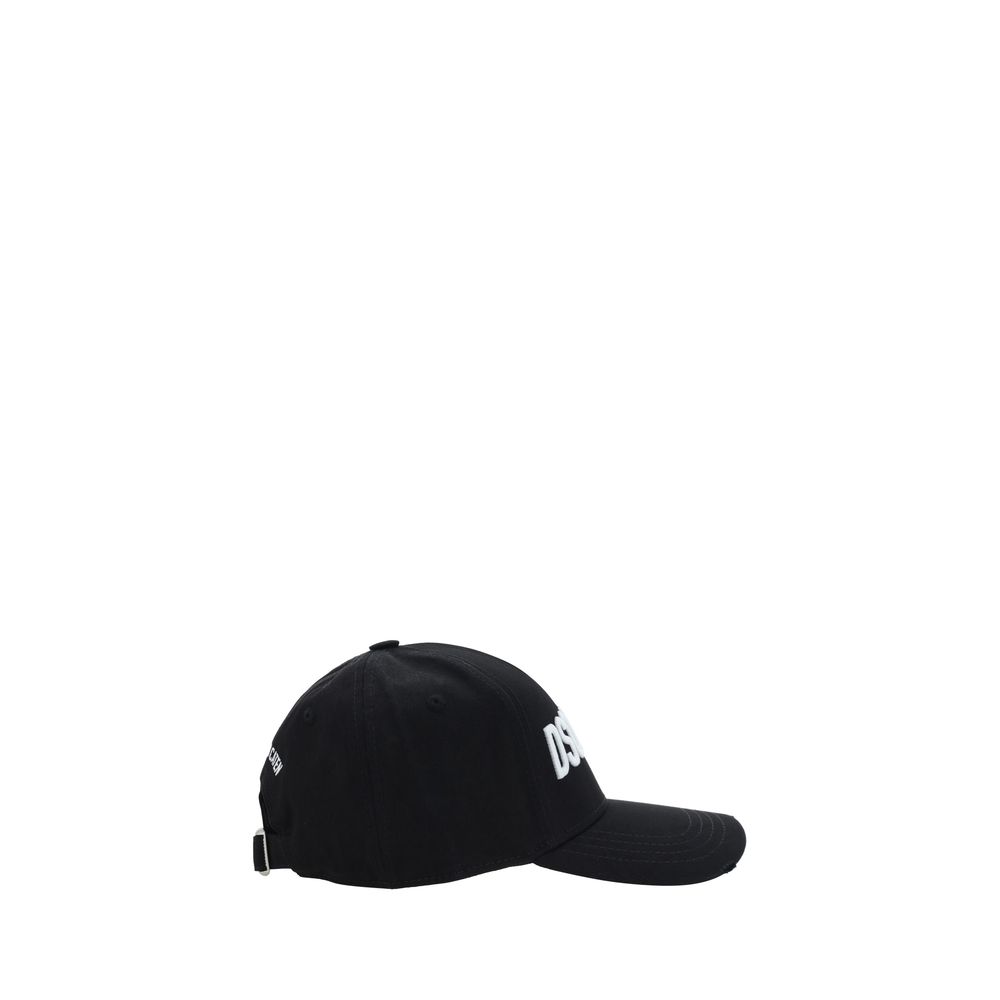 Dsquared² Black Cotton Cap Baseball Hat Dsquared²