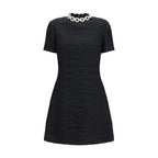 Valentino Black Cotton Casual Dress Valentino