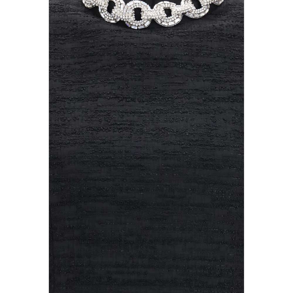 Valentino Black Cotton Casual Dress Valentino