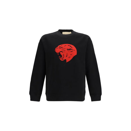 Valentino Garavani Black Cotton Sweatshirt Valentino Garavani