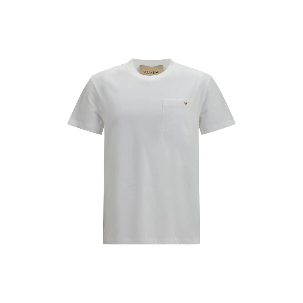 Valentino White Cotton T-Shirt Valentino