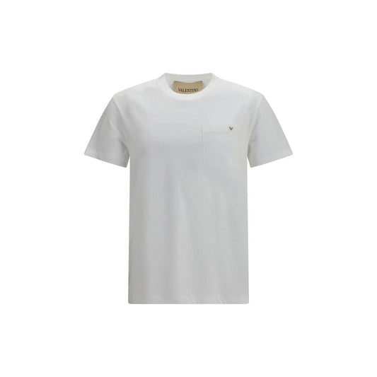 Valentino Garavani White Cotton T-Shirt Valentino Garavani
