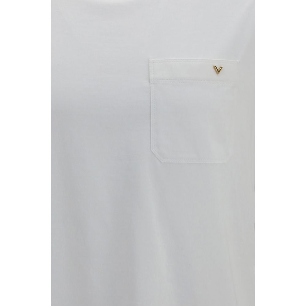 Valentino White Cotton T-Shirt Valentino