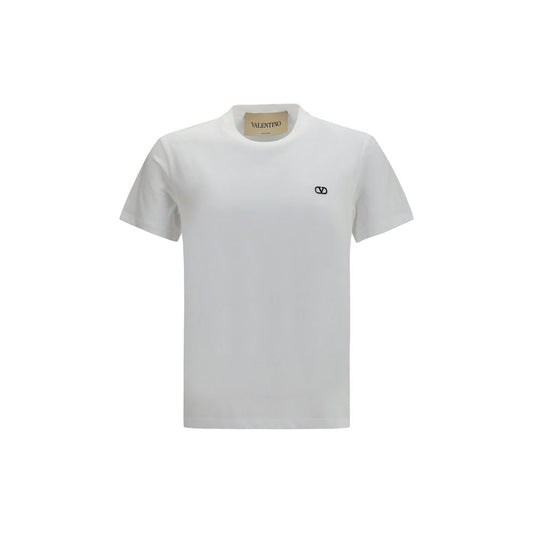 Valentino Garavani White Cotton T-Shirt Valentino Garavani
