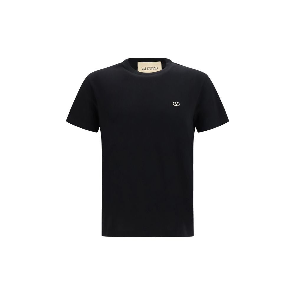 Valentino Black Cotton T-Shirt Valentino